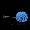 Handmade Wool Rosette Mens Custom Flower Lapel Pin